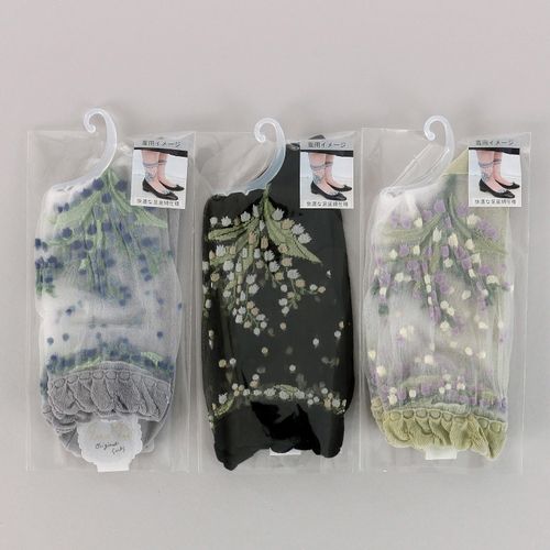 4905114950691







ウィックス
プティパ クルー丈 シースルーソックス スズラン 足底綿