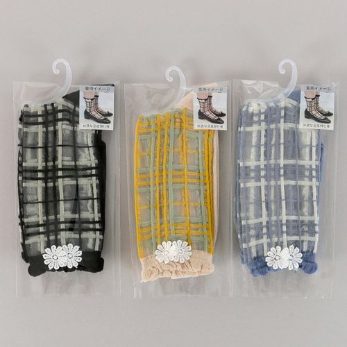 4905114950844







ウィックス
プティパ クルー丈 シースルーソックス お花付き 足底綿