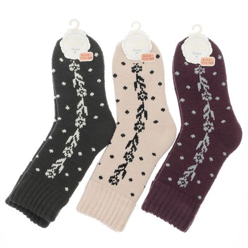 4905114486947







ウィックス
プティパ ホームクルーソックス 内パイル 起毛 アクリル ドットフラワー