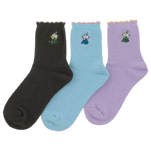 4905114774150







ウィックス
MOOMIN SNOWY WAY HOME ロークルーソックス ベロアリブ ミイ刺繍