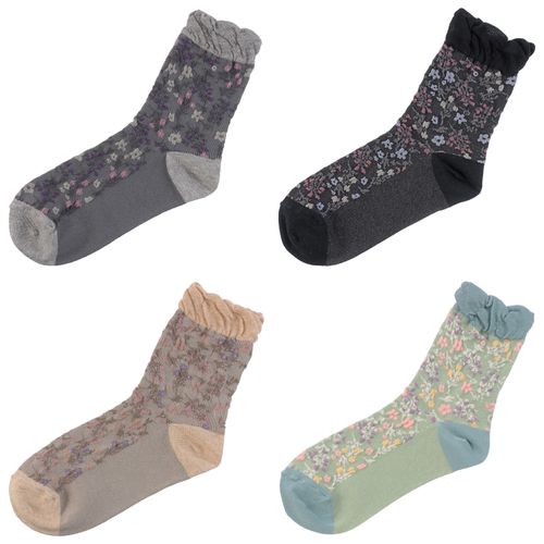 キングオリジナル
ギュレ オーガニックコットン 小花柄 靴下