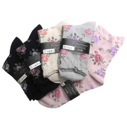 キングオリジナル
ギュレ シルク混 2色薔薇柄