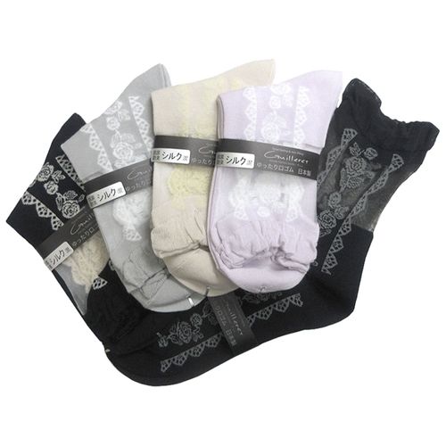 キングオリジナル
ギュレ 足首テグス センター薔薇＆レース