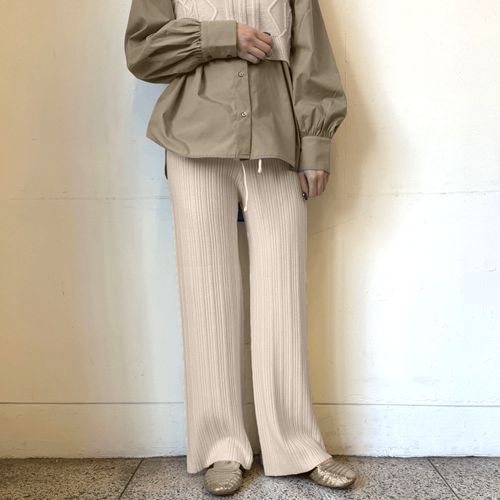 トラストワークスプランニング
ニットリブワイドパンツ