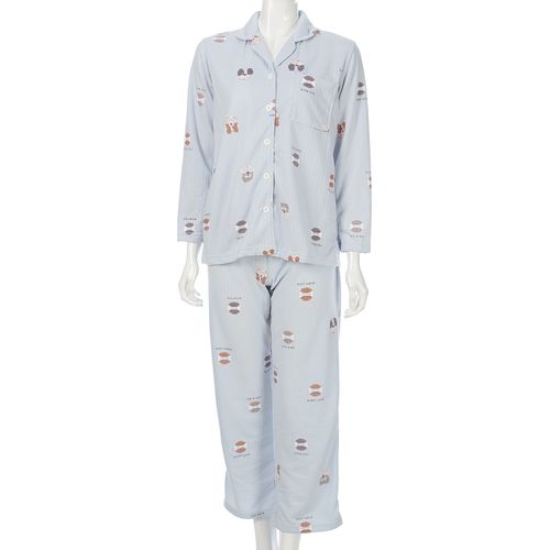 ギャルソンヌ
Candy Closet 婦人 ストライプキルト ドッグクッキープリント パジャマ