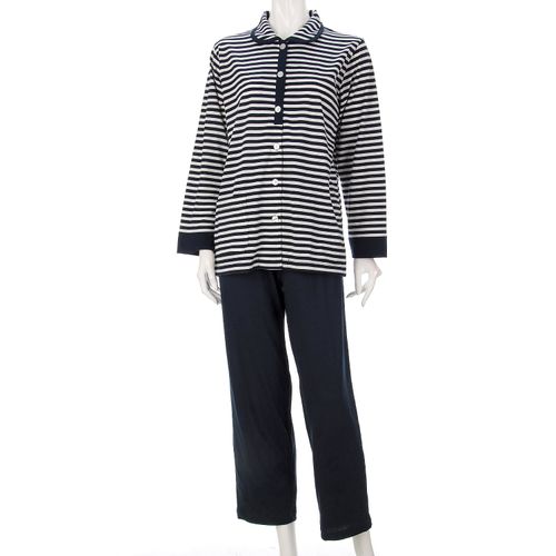 美竹
婦人天竺ボーダー襟付パジャマ