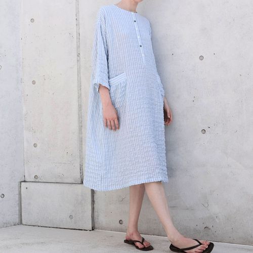 4550297308212







ナルエー
Narue シャーリングダブルガーゼストライプワンピース