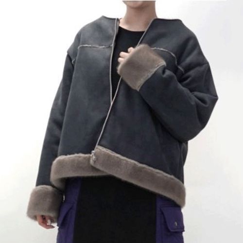 Ａｓｈｌｅｙ＆Ｂｒｏｓ
33℃ バックパッチフェイクムートンブルゾン