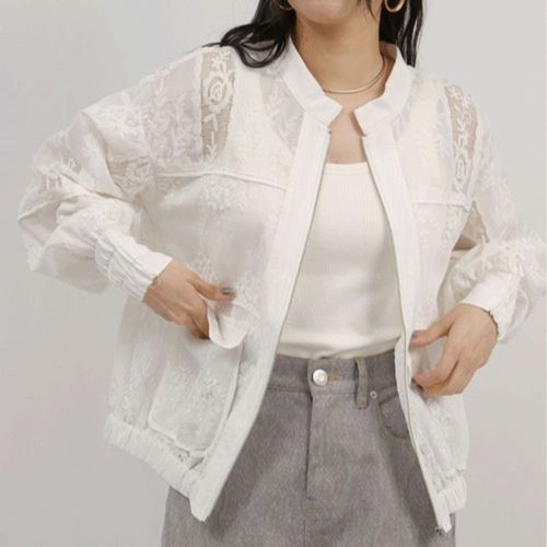 光世
Palm Riche パッチワークレースブルゾン