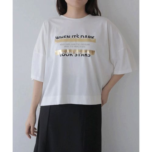 三澤
vingtrois ドライタッチコットン箔ロゴT