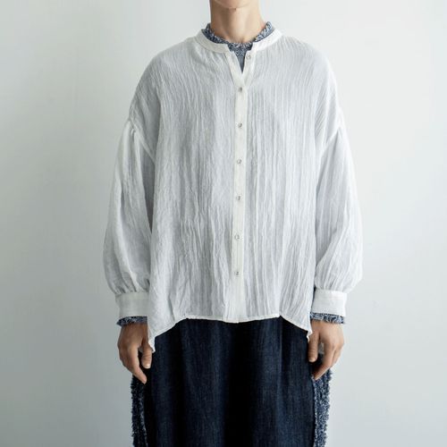 大磯産業
ista－ire T／Cガーゼ サイドタックブラウス