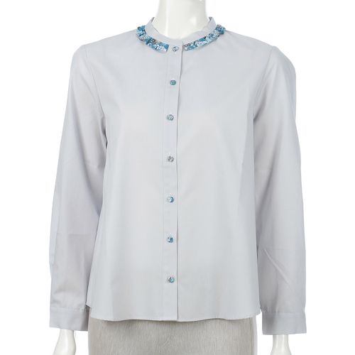 ウエルベック
Parkes LIBERTYくるみ釦フリルブラウス