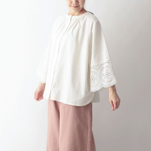 4582640632675







東京かんかん
東京かんかん 縁がかわいい刺繍2WAYコットンブラウス