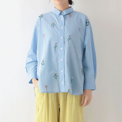 4582640631555







東京かんかん
東京かんかん お花とトンボ刺繍コットンロングシャツ