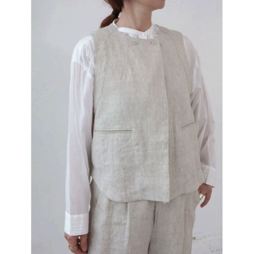 2852613091627







アンリミ
doux bleu クラシックリネン ショートベスト