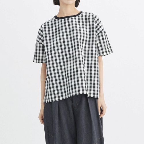 イコール
ATELIER EQUAL style ギンガムチェック天竺切替プルオーバー