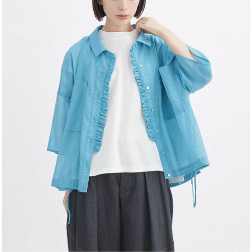 イコール
T．Tutie フリル強撚コットンシャツ