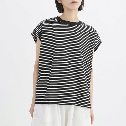 イコール
T．Tutie コットンボーダーフレンチスリーブTシャツ