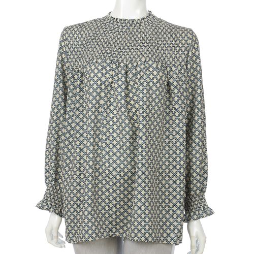 玉一商店
ジョーゼットプリントシャーリングチュニック