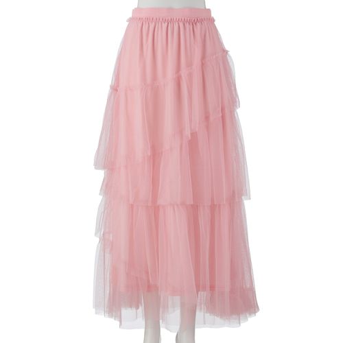 リブ
チャームベリーチック チュール無地ティアードスカート