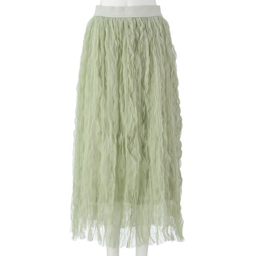 リブ
チャームベリーチック クリンクルチュールギャザースカート