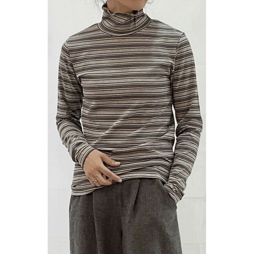 グラティア
GENTIL マルチボーダーテレコハイネックインナー