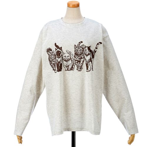 三高
CORISCO Animal Village ネコ発泡プリントロンT