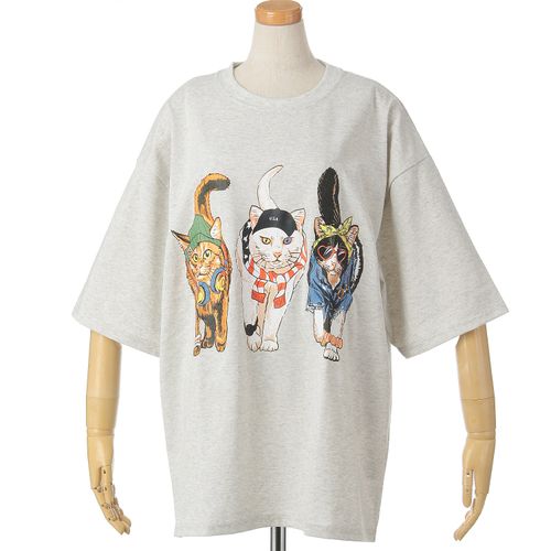 三高
CORISCO Animal Village 前後プリントネコTシャツ
