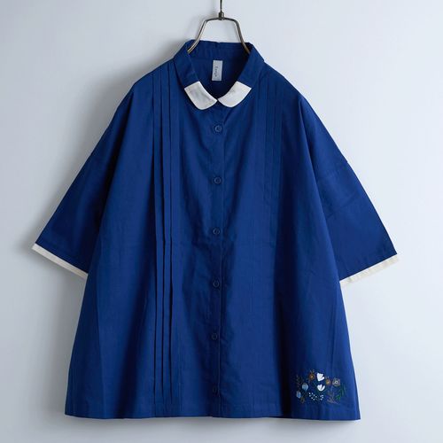 ドライブ
Emago ピンタック花刺繍シャツ