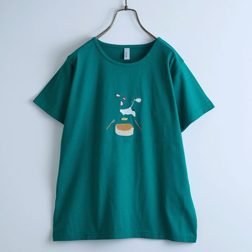 ドライブ
Emago パンケーキ刺繍レギュラーTシャツ