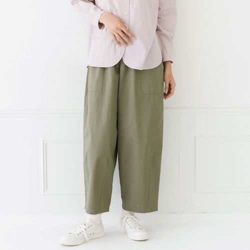 ピープル
Kermu コットンツイルウエストゴムタックパンツ