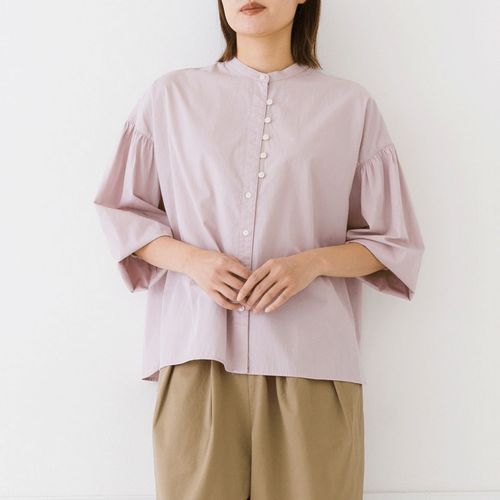 ピープル
Kermu コットンポムリンワッシャーボリュームスリーブシャツ