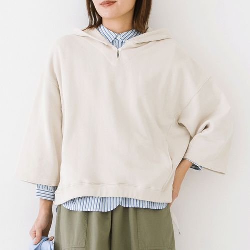 ピープル
Kermu コットンガーゼ裏毛ドロストフーディ