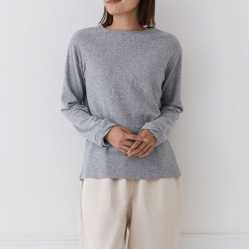 ピープル
Kermu コットン接結天竺ねじれデザインTシャツ