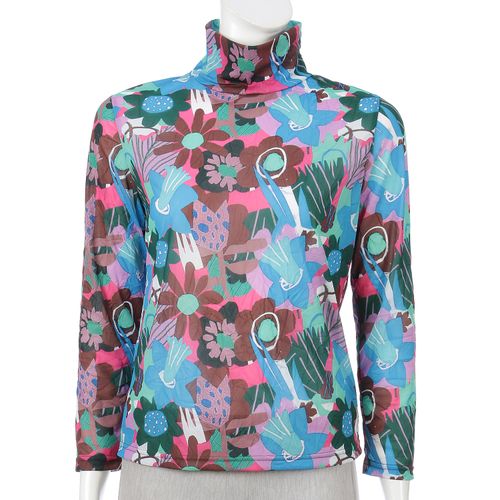 三澤
ワッシャー加工転写プリントハイネック