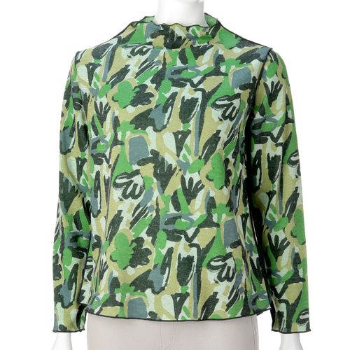 モンパリス
リバーシブルボトルネックプリントプルオーバー