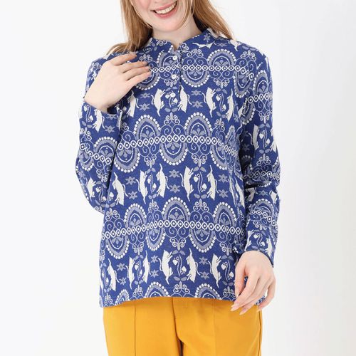 ジジョン
T’BIS STUDIO 長袖ネコダンス柄Wジャカードスタンドネックプルオーバー