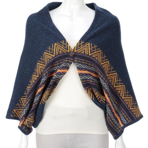 モンパリス
ノットヤーンジャカードポンチョ