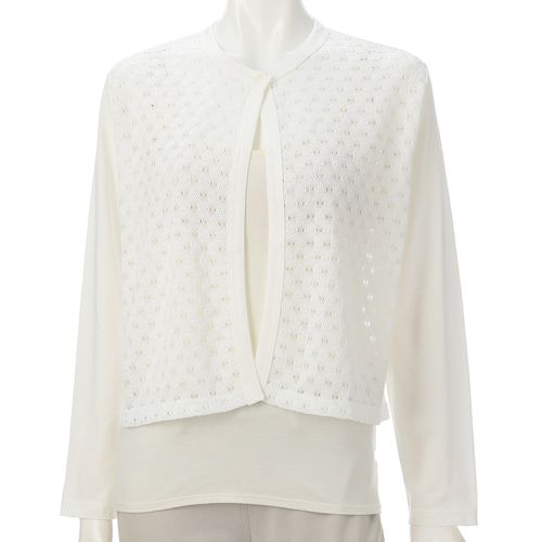 愛装
レース使いワンボタンカーディガン