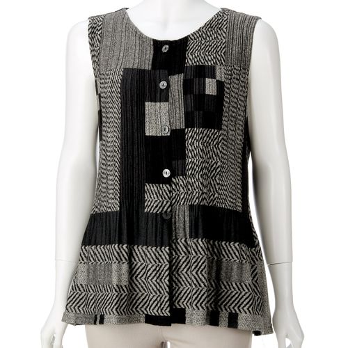 モンパリス
プリントベストプリーツ