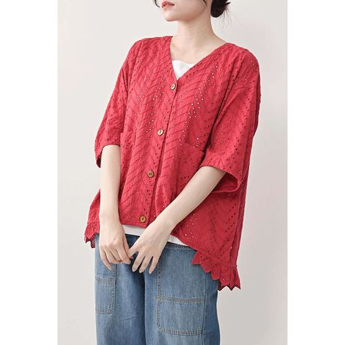 あむう
akane 綿レース羽織り