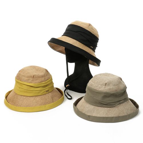 日本興産貿易
疑麻ギャザーエッジアップハット