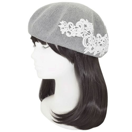 Ｋクラフト
レース付きコットンカラーベレー