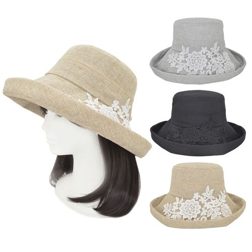 Ｋクラフト
雑材風レースエッジアップハット