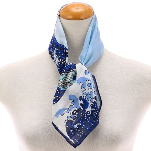 山本仁商店
日本製 シルク綿浮世絵スカーフ