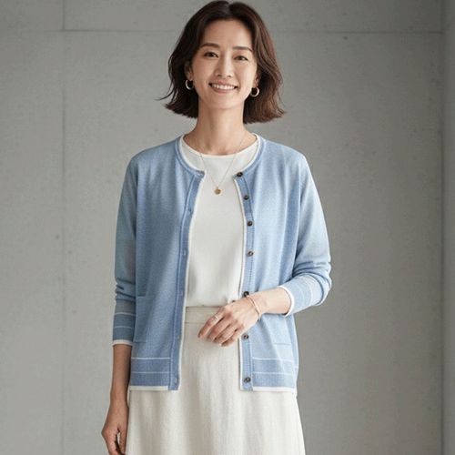 三和ジャパン
LEVITA配色クルーネックカーディガン