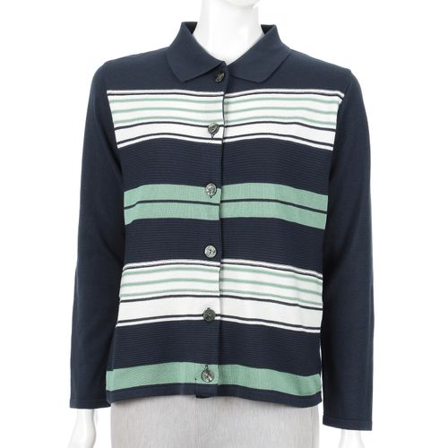 愛装
ボーダー衿付きカーディガン