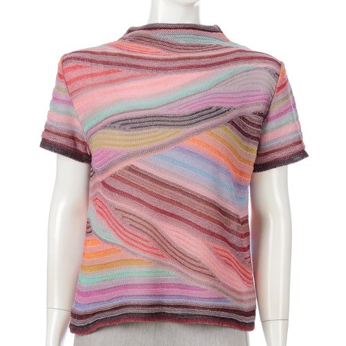 ライズ
絣リブ鱗ケーブル柄プルオーバーベスト