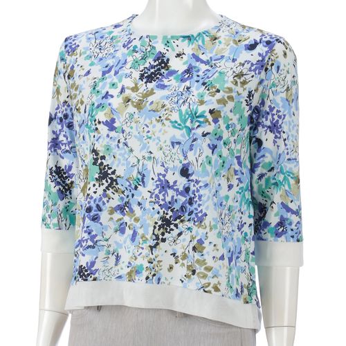 リベルテ
LAPIS ROUGE チュール切替水彩柄プルオーバー