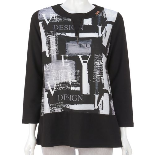 モンパリス
ファスナー付きプリントチュニック